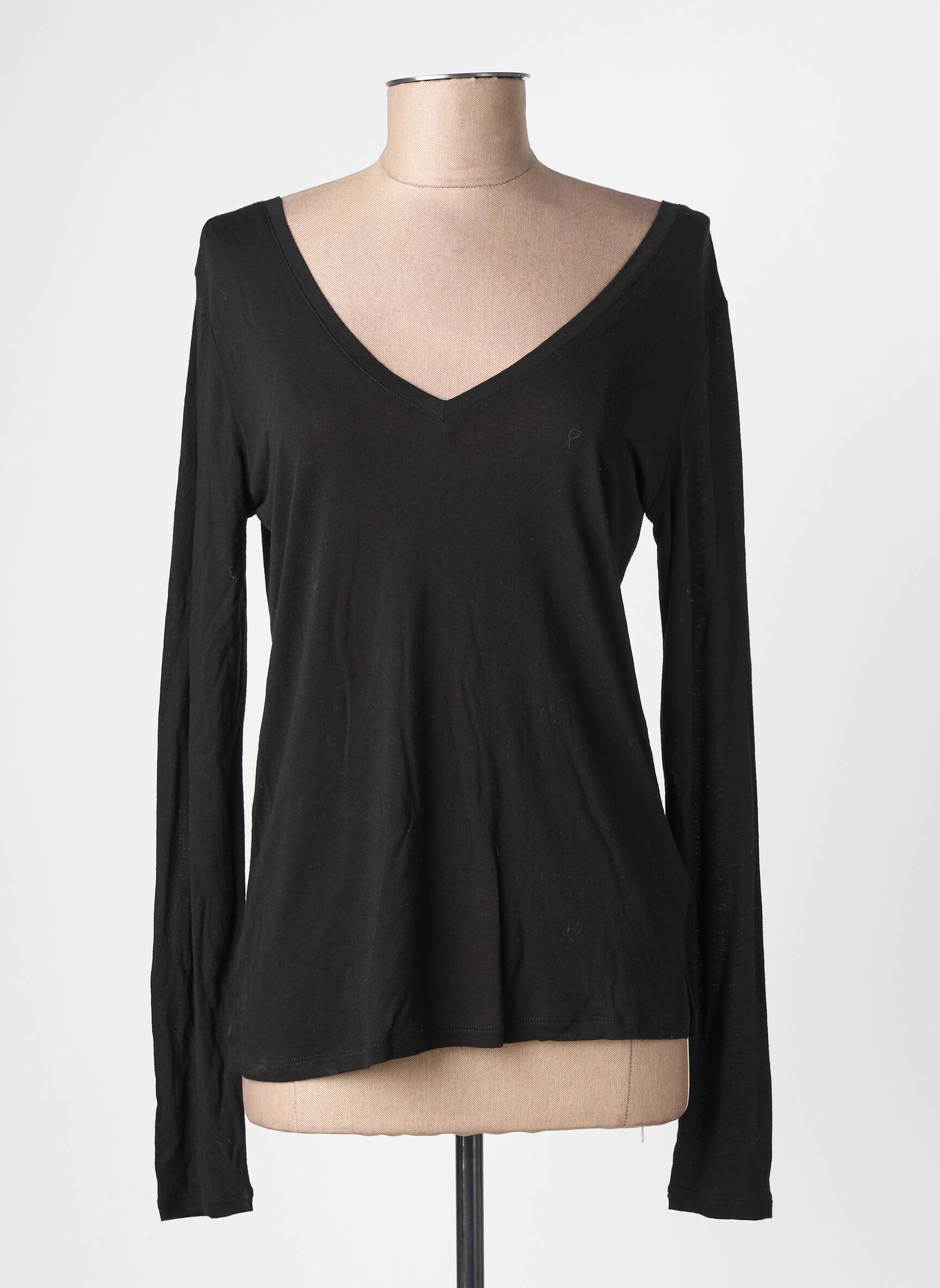 Top manches longues manches longues noir LOLA ESPELETA femme