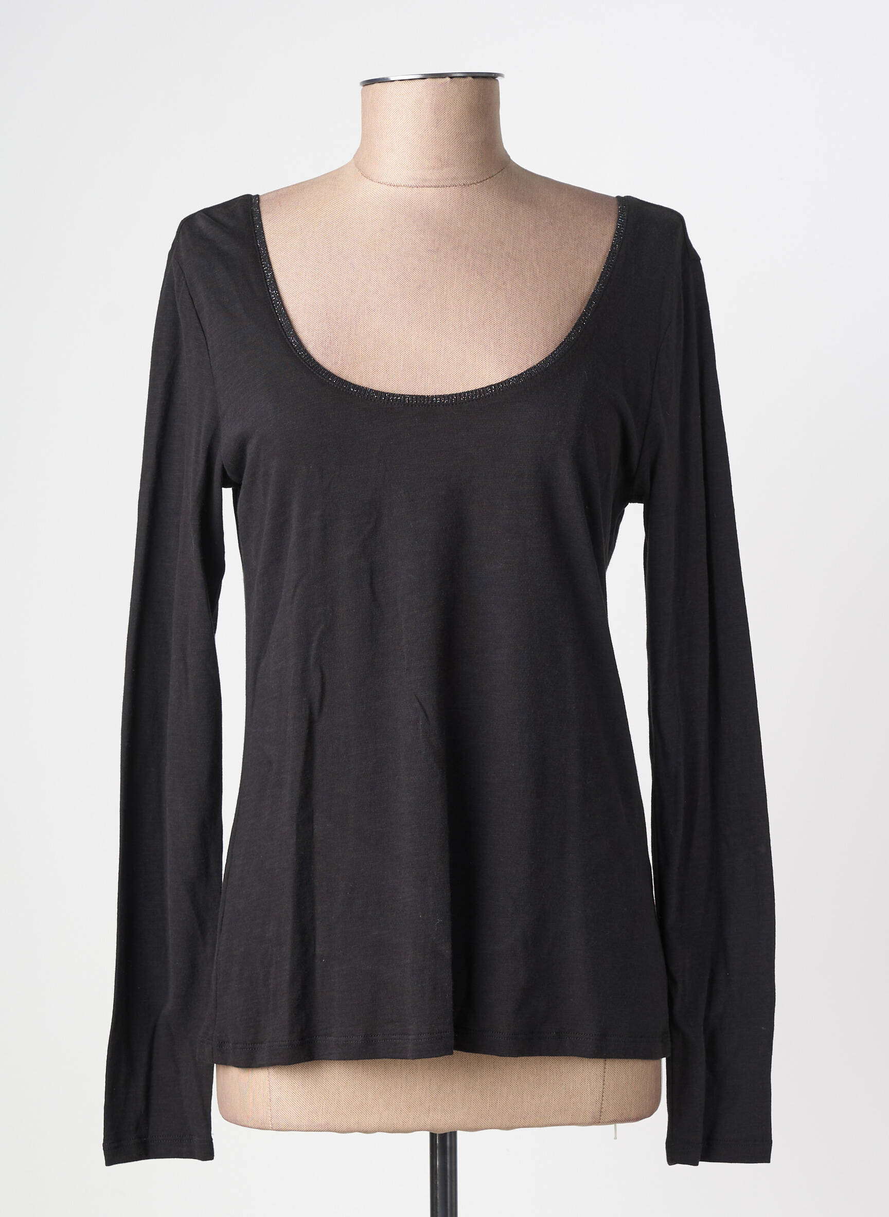 Top manches longues manches longues noir LOLA ESPELETA femme