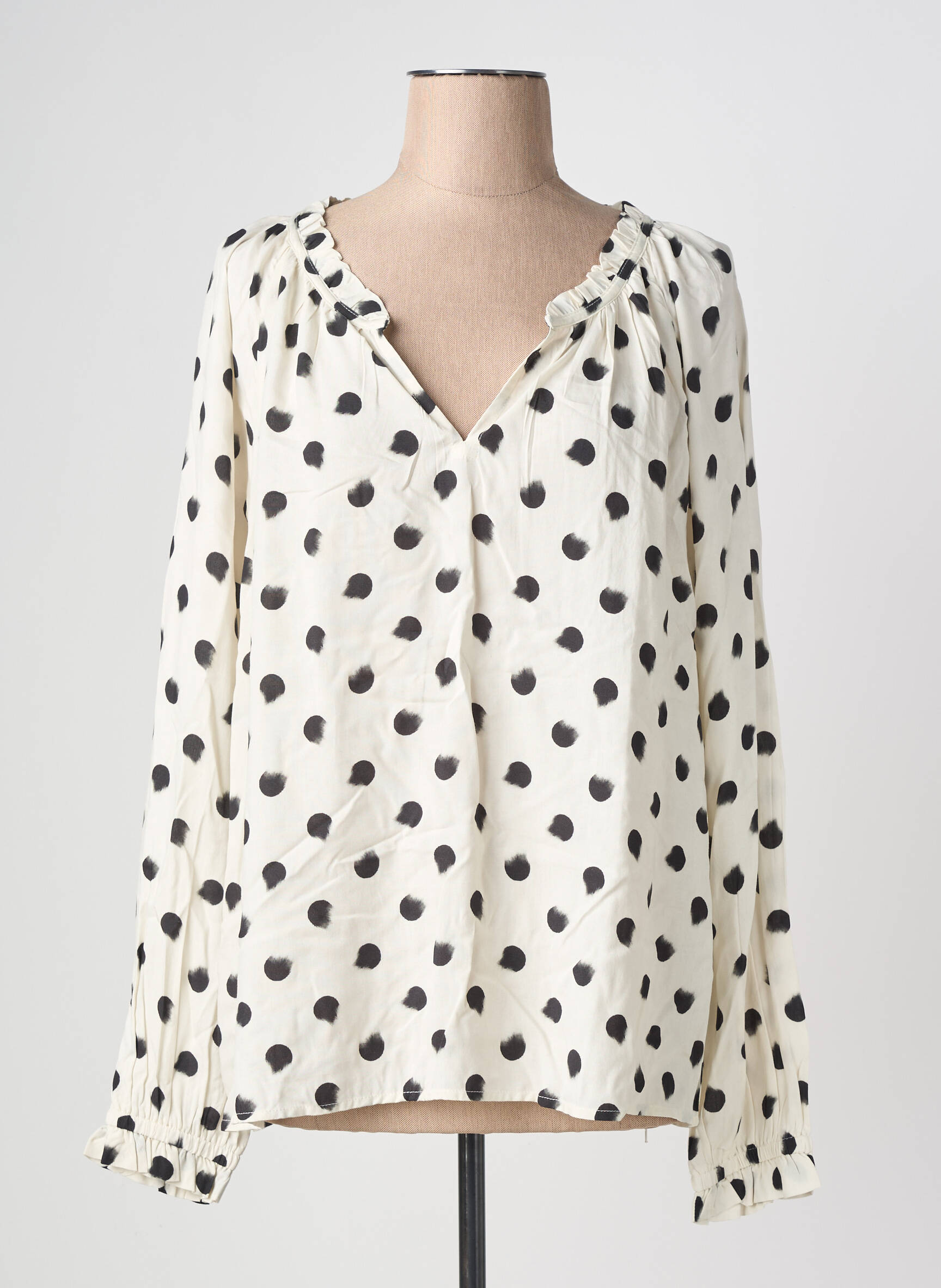 Blouse manches longues manches longues blanc CREAM femme
