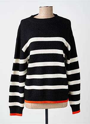 Pull resserrée sur le bas manches longues noir LOSAN femme