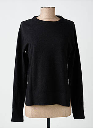 Pull coupe droite manches longues noir LOSAN femme