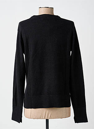 Pull coupe droite manches longues noir LOSAN femme