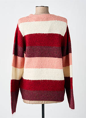 Pull coupe droite manches longues rouge SOYACONCEPT femme