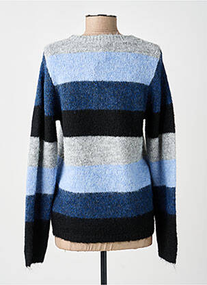Pull coupe droite manches longues bleu SOYACONCEPT femme