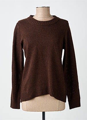 Pull resserrée sur le bas manches longues marron SOYACONCEPT femme