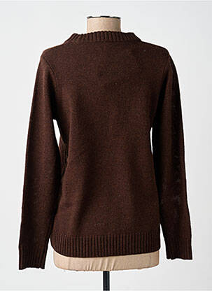 Pull resserrée sur le bas manches longues marron SOYACONCEPT femme