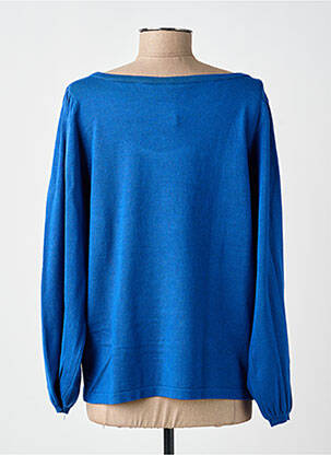 Pull coupe droite manches longues bleu CREAM femme