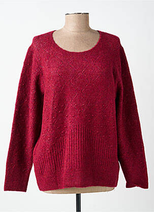 Pull coupe droite manches longues violet CREAM femme