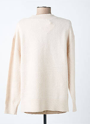 Pull col v manches longues beige LOSAN femme