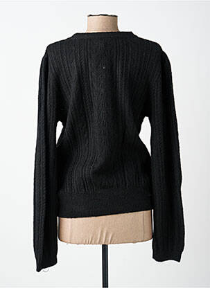 Pull maille ajourée manches longues noir LOLA ESPELETA femme