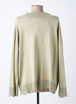 Pull col v manches longues vert CREAM femme