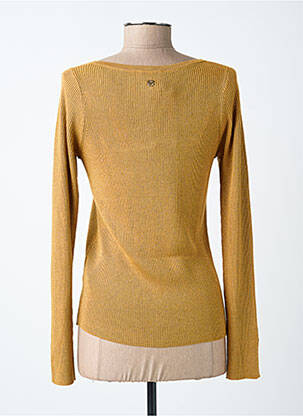 Pull coupe cintrée manches longues or LOLA ESPELETA femme