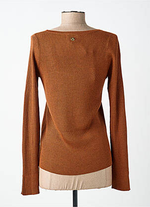 Pull coupe cintrée manches longues marron LOLA ESPELETA femme
