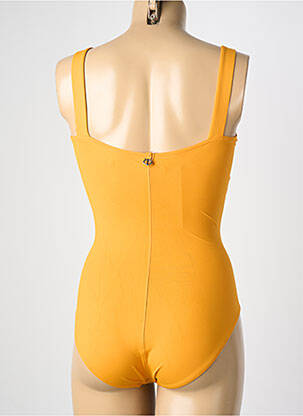 Maillot de bain 1 pièce bretelles élastiquées orange IODUS femme