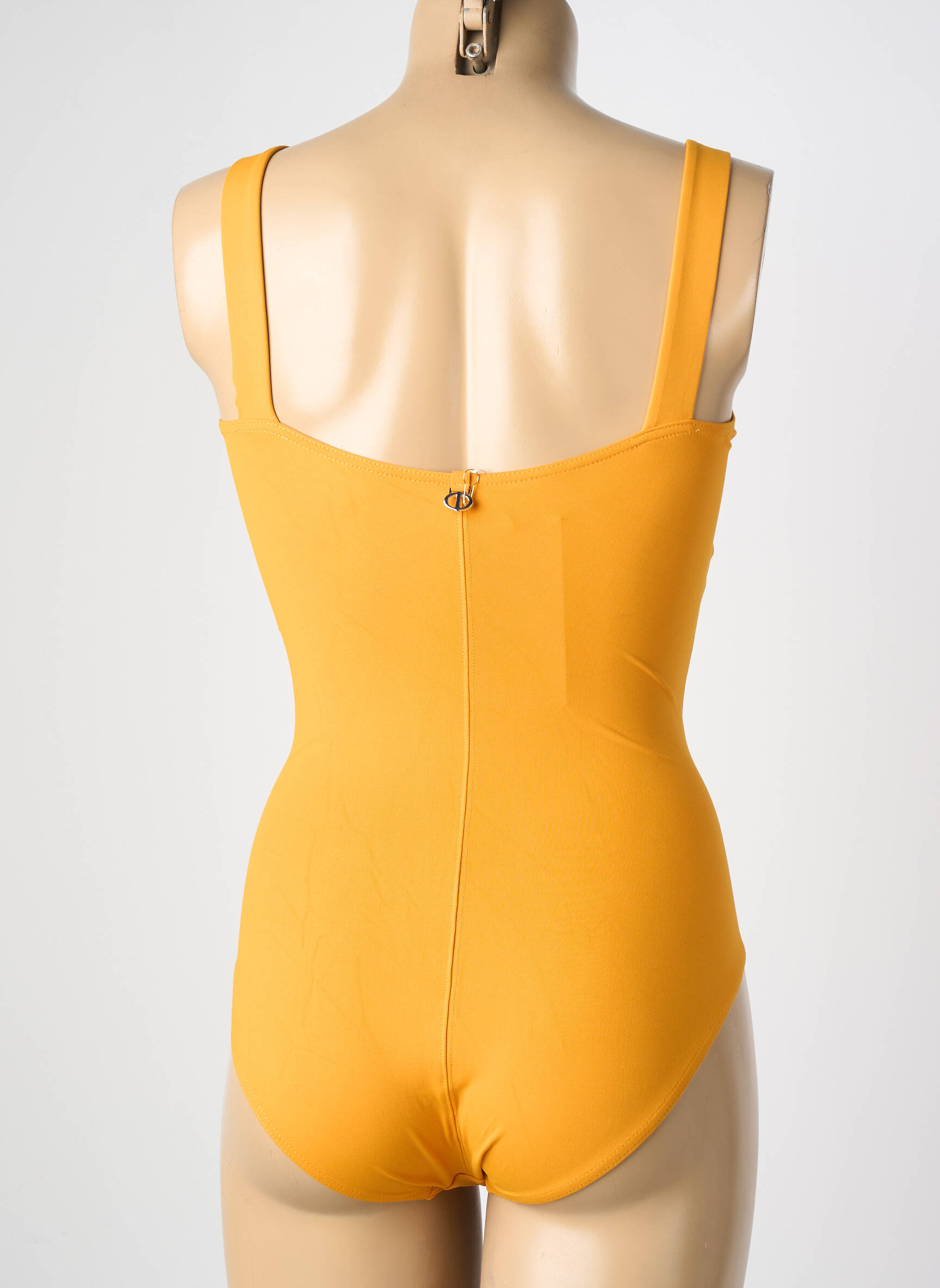 Maillot de bain 1 pièce bretelles élastiquées orange IODUS femme