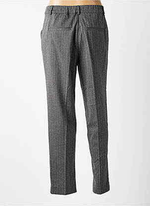 Pantalon chino fermeture zippée sous rabat boutonné taille normale gris CREAM femme