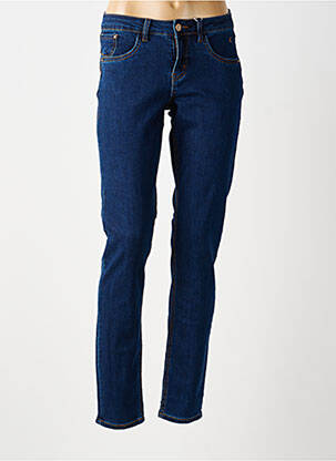 Jeans coupe slim tissage brut taille normale bleu CREAM femme