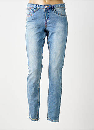 Jeans coupe slim tissage brut taille normale bleu CREAM femme