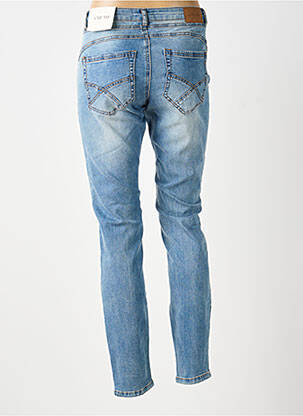 Jeans coupe slim tissage brut taille normale bleu CREAM femme