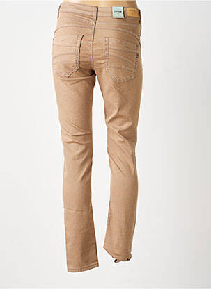 Jeans coupe slim tissage brut taille normale marron CREAM femme
