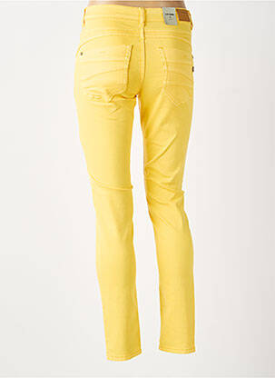 Jeans coupe slim tissage brut taille normale jaune CREAM femme