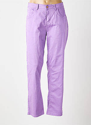 Jeans coupe slim tissage brut taille normale violet CREAM femme
