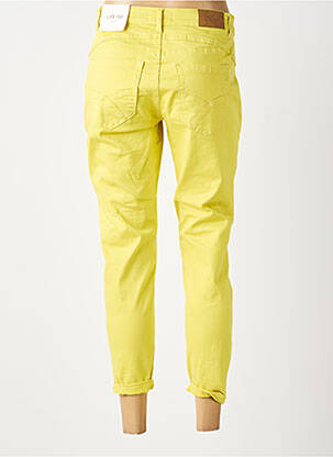 Jeans coupe slim tissage brut taille normale vert CREAM femme