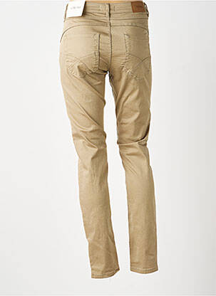 Jeans coupe slim tissage brut taille normale vert CREAM femme