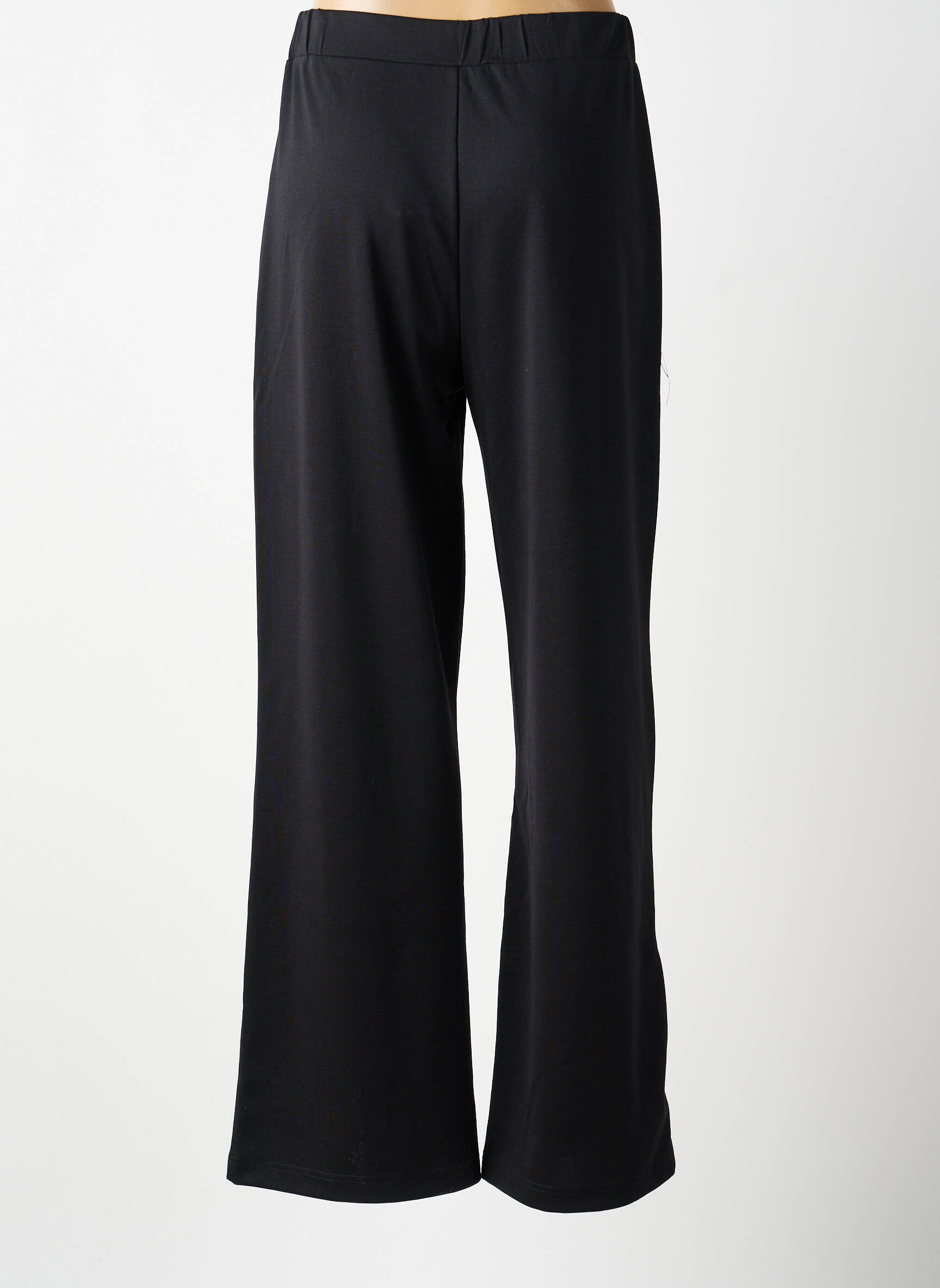 Pantalon large tissage popeline taille normale noir CREAM femme