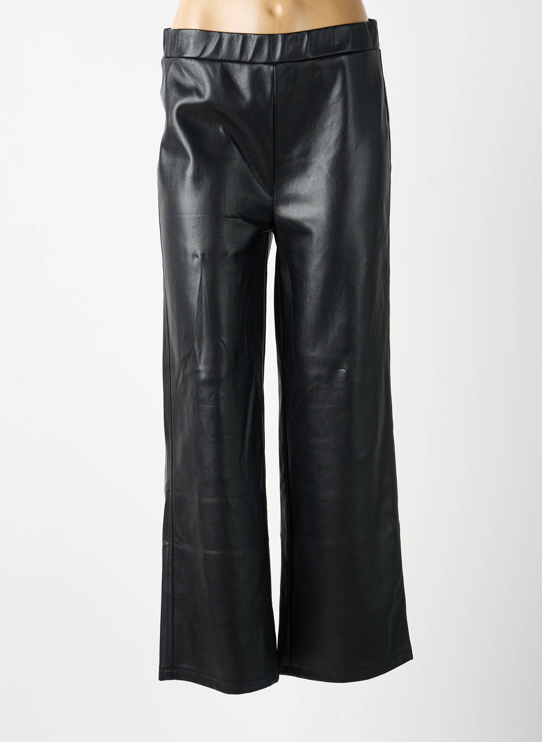 Pantalon large taille normale taille normale noir CREAM femme