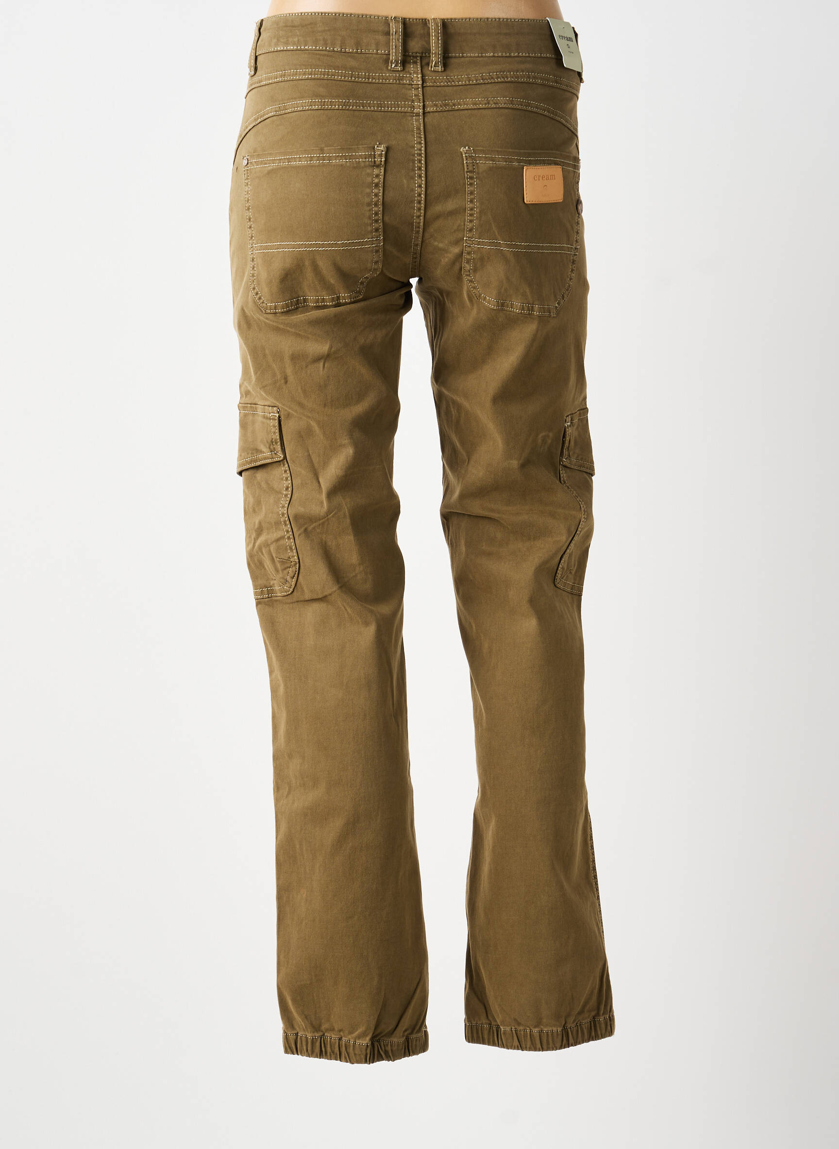 Pantalon cargo poches taille normale vert CREAM femme