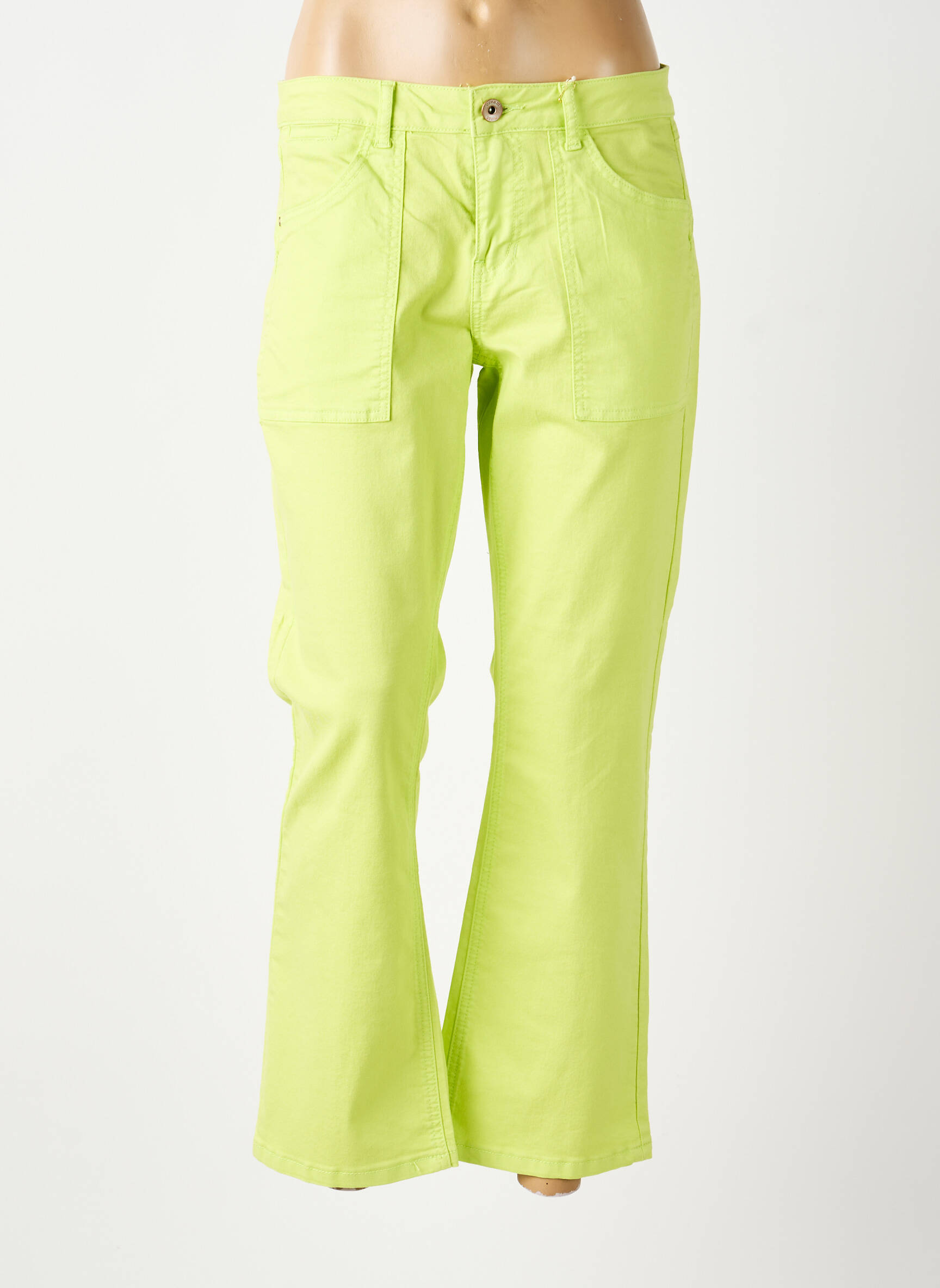 Jeans bootcut taille normale taille normale vert CREAM femme