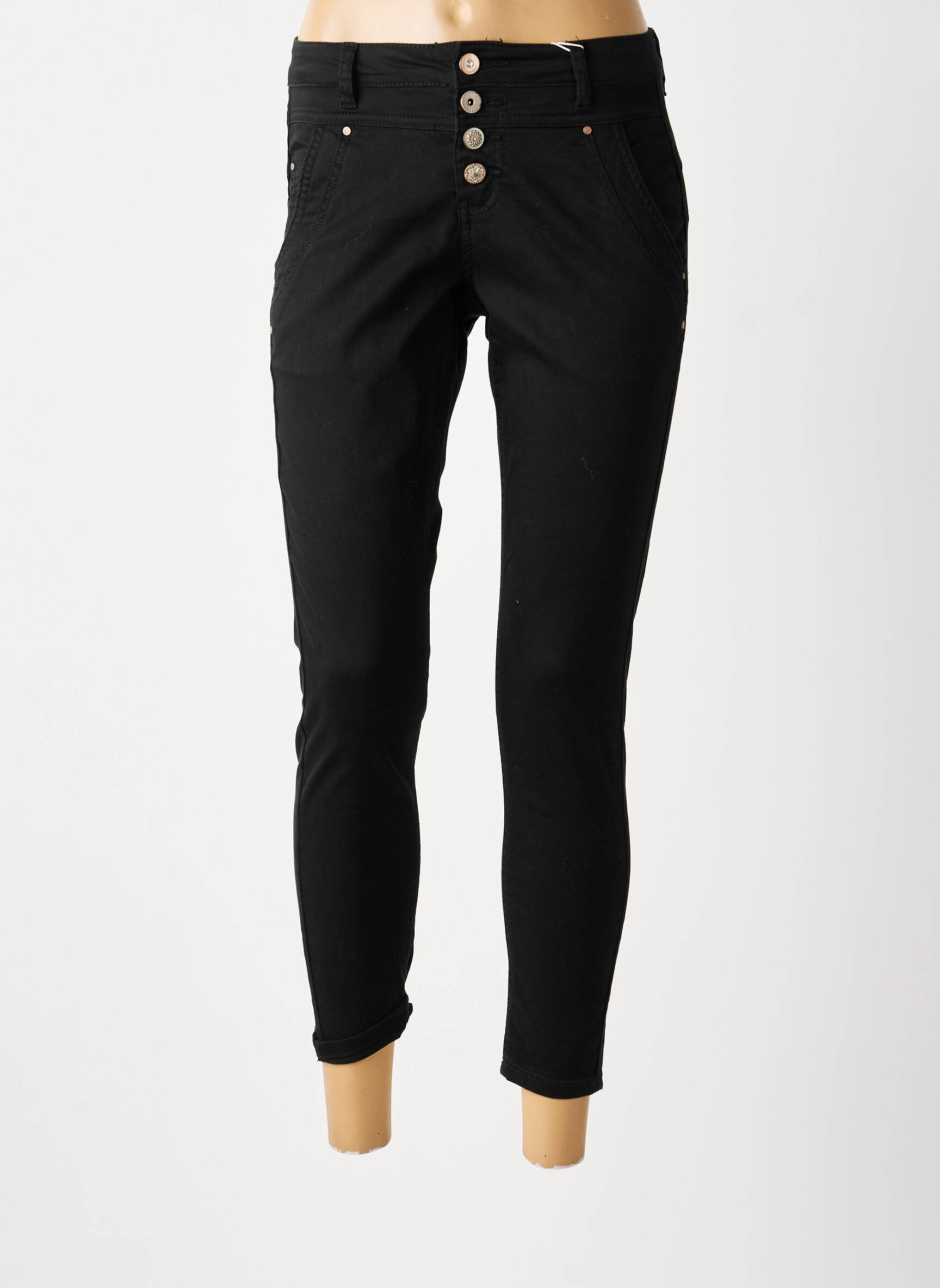 Pantalon 7/8 taille normale taille normale noir CREAM femme