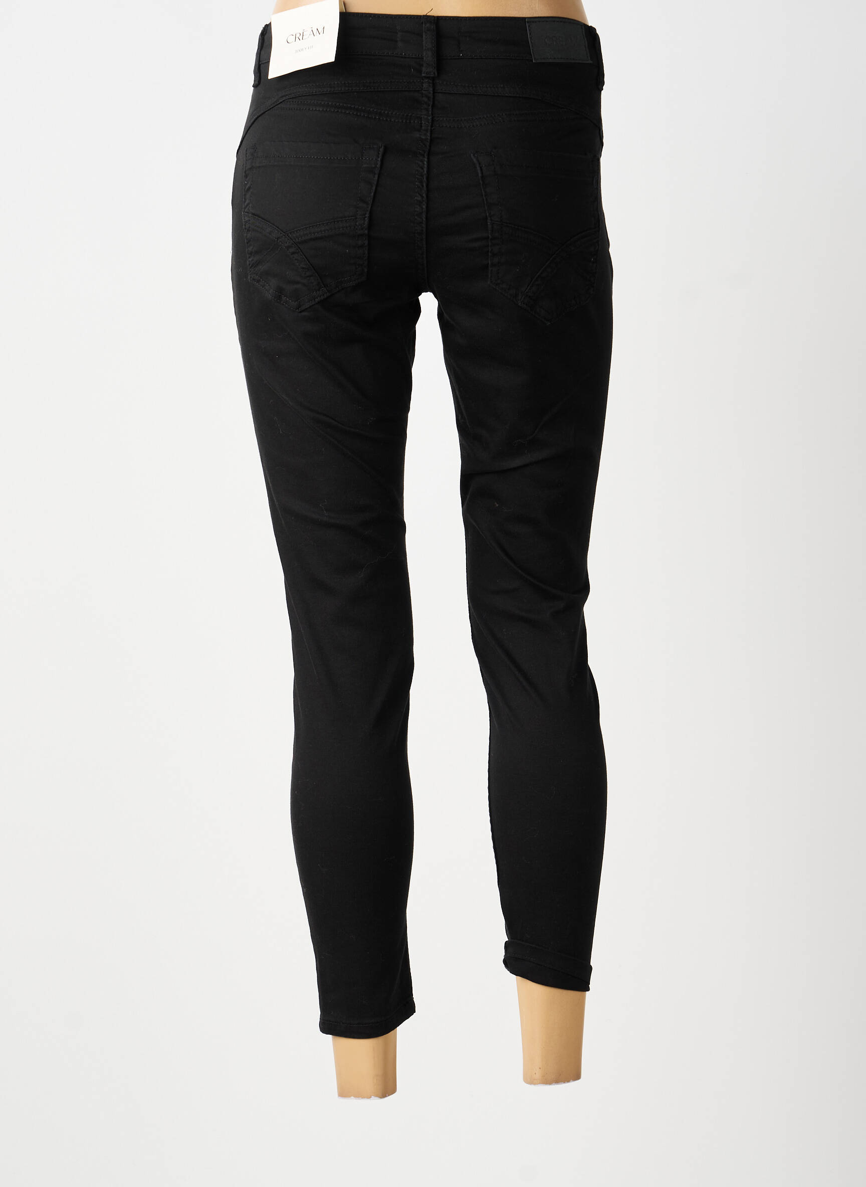 Pantalon 7/8 taille normale taille normale noir CREAM femme