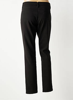 Pantalon chino tissage popeline taille normale noir PLEASE femme