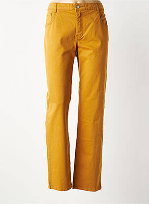 Jeans coupe droite stretch taille normale jaune LOLA ESPELETA femme