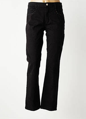 Jeans coupe droite stretch taille normale noir LOLA ESPELETA femme