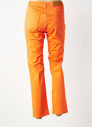 Pantalon slim tissage popeline taille normale orange LOLA ESPELETA femme