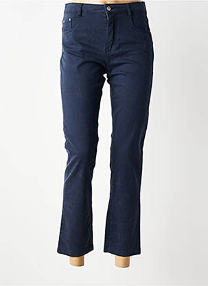 Pantalon slim tissage popeline taille normale bleu LOLA ESPELETA femme