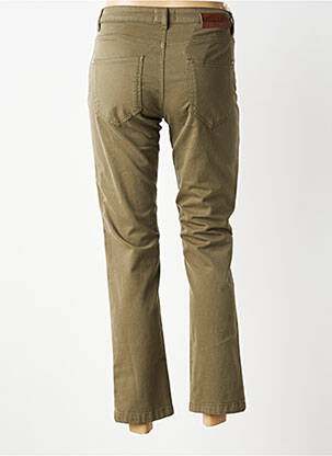 Pantalon slim tissage popeline taille normale vert LOLA ESPELETA femme