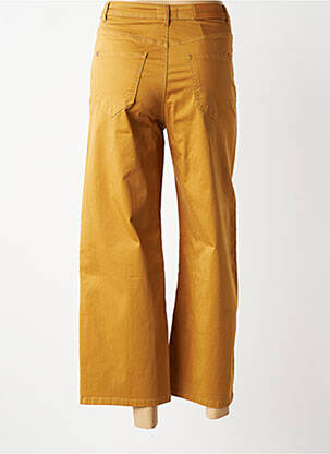Pantalon large tissage popeline taille normale jaune LOLA ESPELETA femme