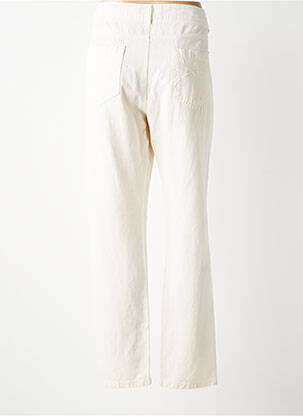 Pantalon droit tissage popeline taille normale beige LOLA ESPELETA femme