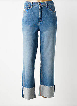 Jeans coupe droite effet usé délavé taille normale bleu SALSA femme