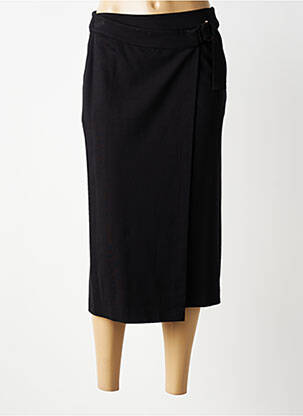 Jupe mi-longue stretch noir LOLA ESPELETA femme