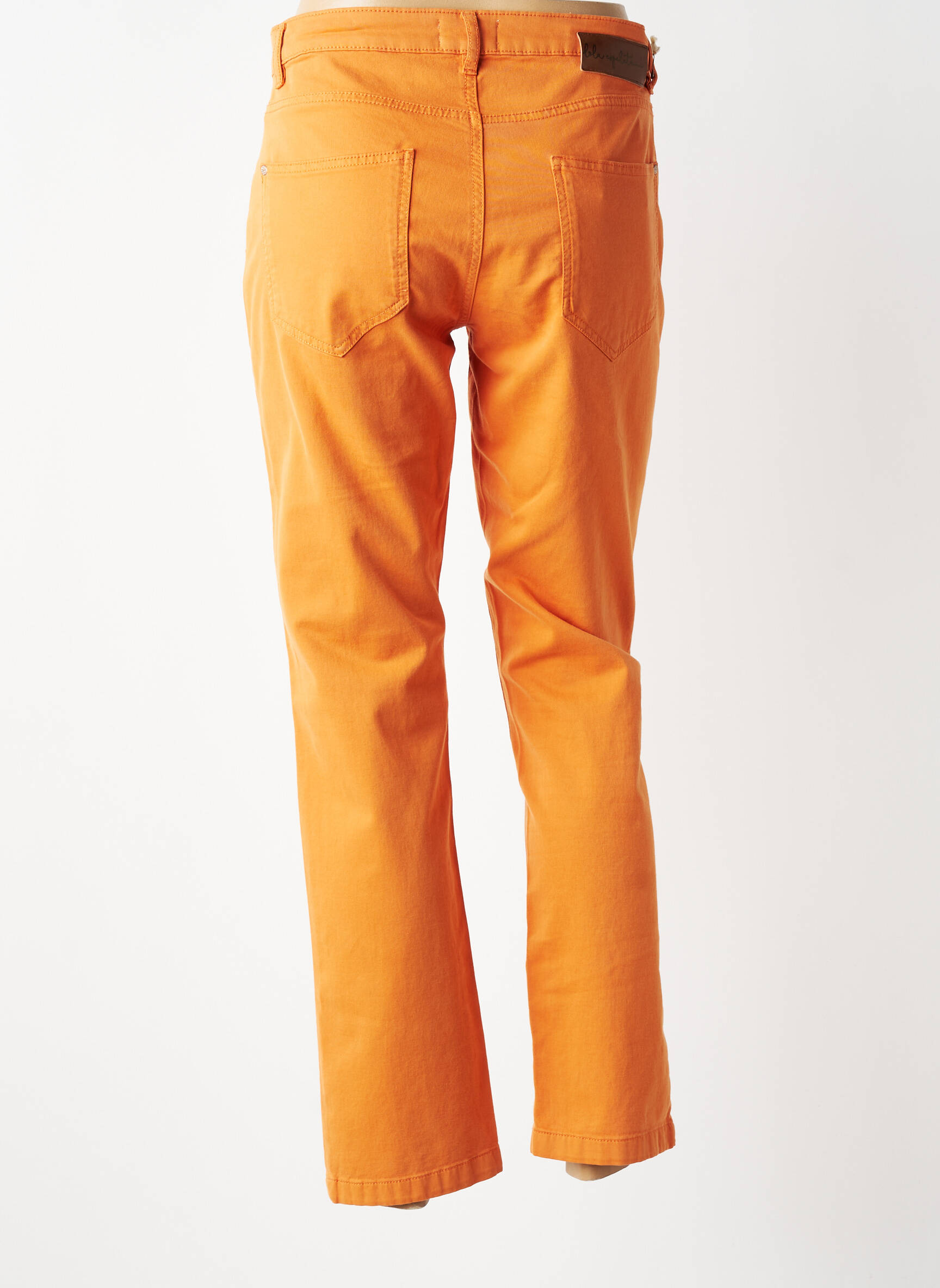Jeans coupe slim stretch taille normale orange LOLA ESPELETA femme