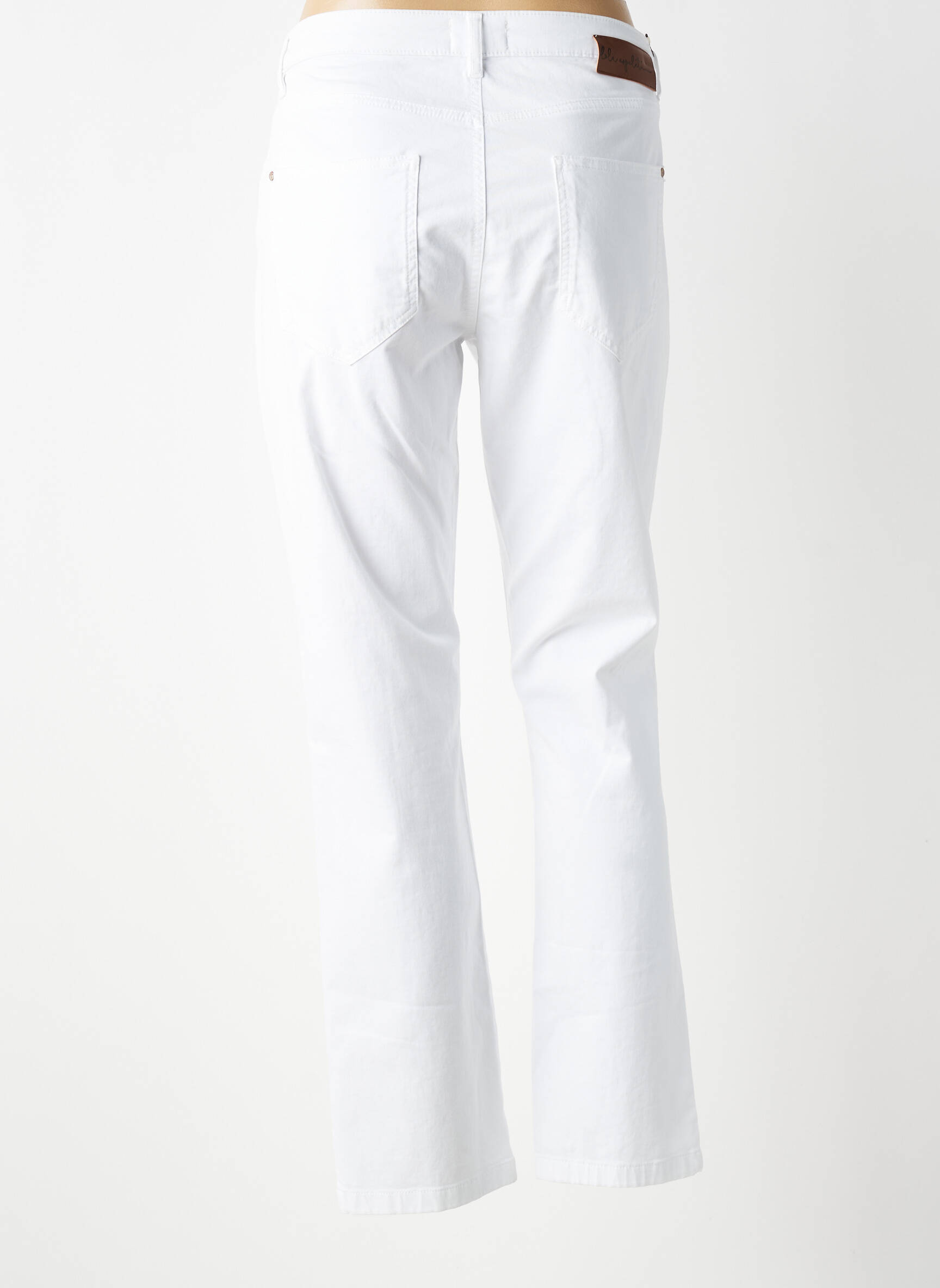 Jeans coupe slim stretch taille normale blanc LOLA ESPELETA femme
