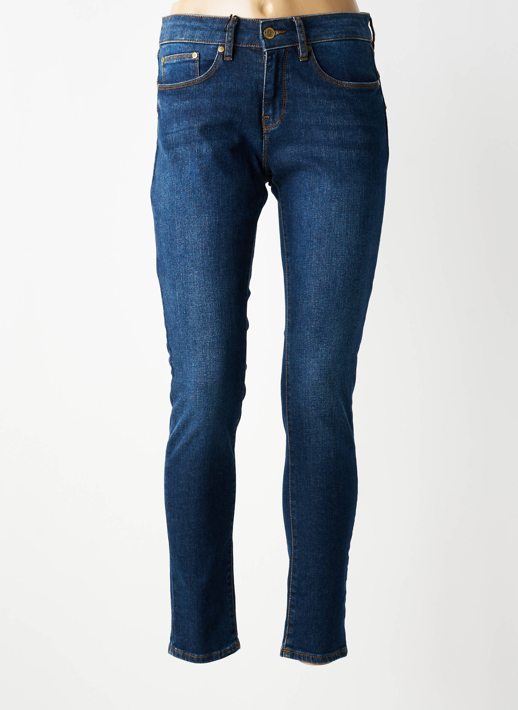 Jeans coupe slim stretch taille normale bleu LOLA ESPELETA femme