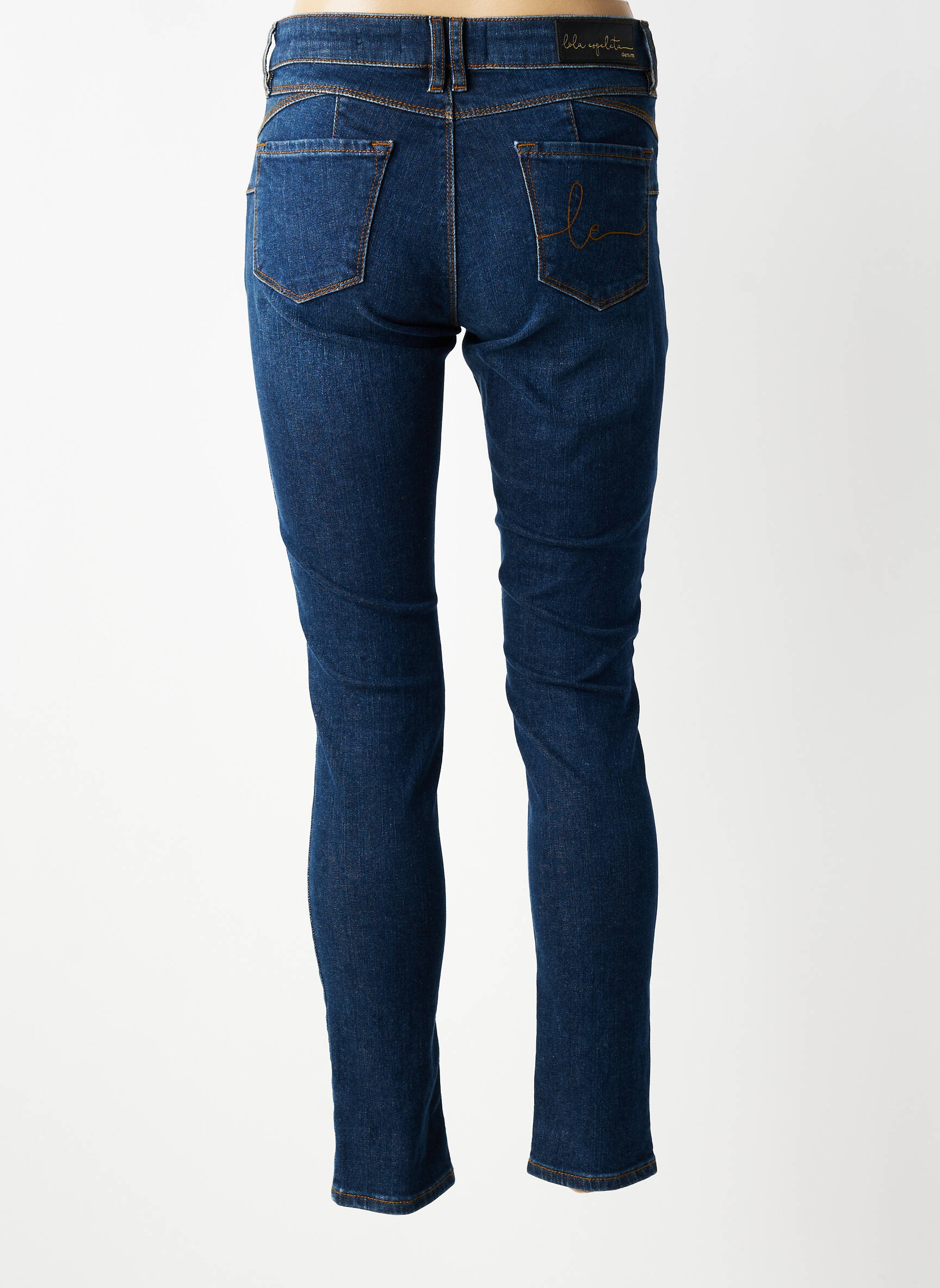 Jeans coupe slim stretch taille normale bleu LOLA ESPELETA femme