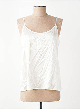 Top/caraco tissage satiné blanc OSCALITO femme
