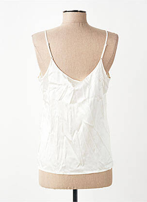 Top/caraco tissage satiné blanc OSCALITO femme
